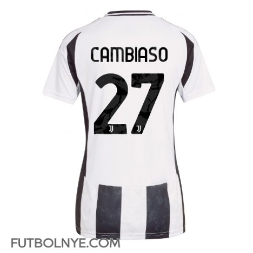 Camiseta Juventus Andrea Cambiaso #27 Primera Equipación para mujer 2024-25 manga corta